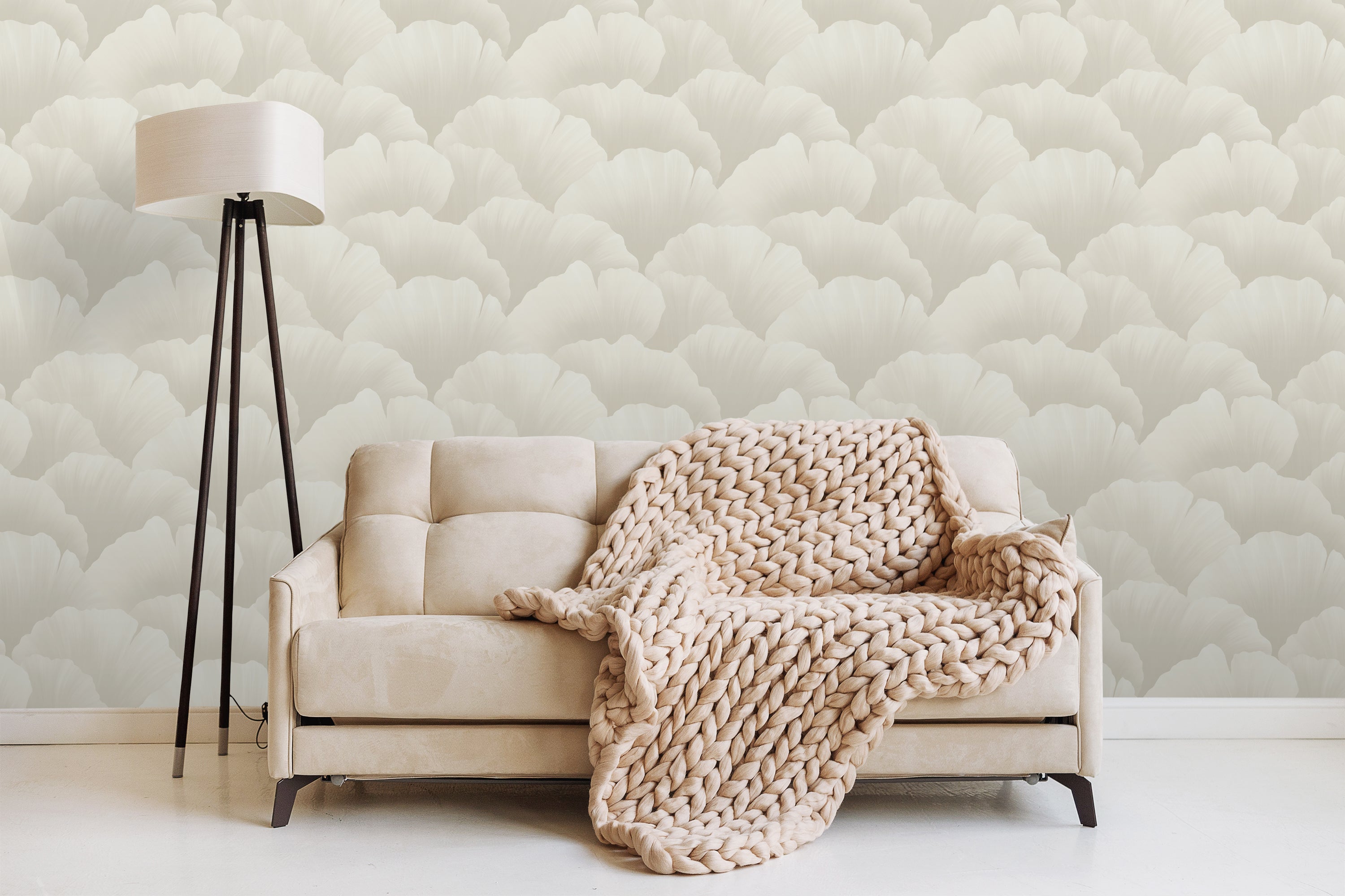 Grandeco Belize Corall Neutral Wallpaper Roll 10m x 53cm